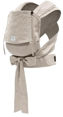 Stokke Limas Babytrage Floral Beige (OCS) - Half Buckle Babytrage für Neugeborenee - Drei Trageoptionen - Sicher von Geburt an & bis zu 15 kg