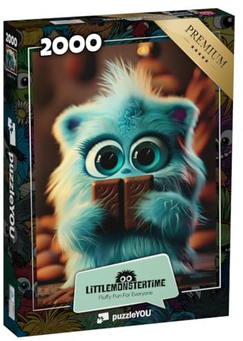 puzzleYOU: Puzzle 2000 Teile „LITTLEMONSTERTIME: Pixie“ – aus der Puzzle-Kollektion Illustrationen, Kunst & Fantasy