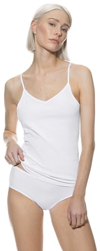 Mey Damen Spaghetti-Top Baumwolle Serie Comfort Cotton | Schmale Passform, Rundhalsausschnitt, Spaghetti-Träger, Eng anliegendend, Natürliches Tragegefühl, Gr. XS-XXL