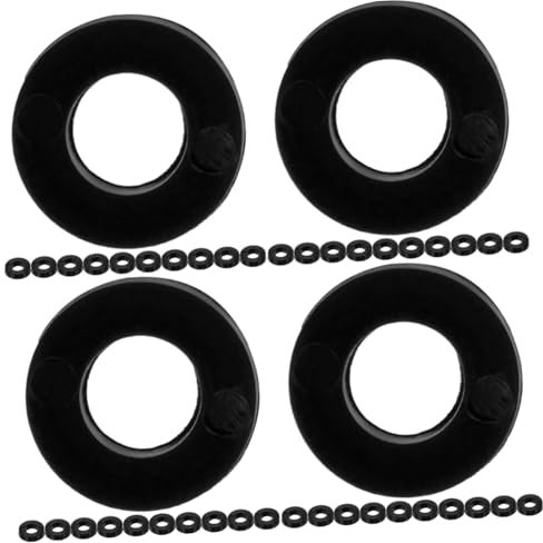 VICASKY 400-Teiliges Set Drum-Kit-Zubehör Saxophon stumm alt Altsaxophon stumm drum pad drumpad kunststoff unterlegscheiben waschmaschinen roller Trommel rutschfeste Pads Becken-Pad