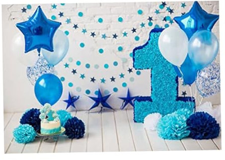 HOMSFOU Einjähriger Baby-geburtstagshintergrund 150 X 210 cm Große Größe Fotografie-Hintergrund Multifunktionale Requisiten