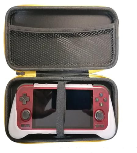 for Retroid Pocket 4/ 4Pro Handheld Game Console Carrying Case Storage Bag EVA Hard Protective Cover Portable Organizer Pack Grip Big Black Bag Carry Case Accessories