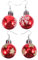VALICLUD 6 Paare Weihnachtskugel-Ohrringe Urlaub Mädchen Ohrringe Glitzernde Weihnachtskugeln Festival Kugel Ohrtropfen Ohrschmuck