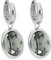 Qudo Creolen TIVOLA small silber Ohrringe aus Edelstahl (black diamond)