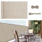 Sunula Balkon Sichtschutz Blickdicht 90x600cm, PES Balkonverkleidung Windschutz Ohne Bohren, Balkonsichtschutz mit Nylon Kabelbinder und Kordel, Patentierte Reißfeste Ösen, Wetterfest, Taupe