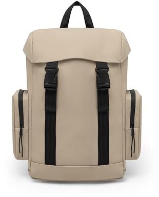 Johnny Urban Rucksack Herren & Damen Beige - Finley - Casual Backpack für Freizeit, Uni, Business, Reise - Tagesrucksack mit vielen Fächern - 16 Laptopfach - Wasserabweisend