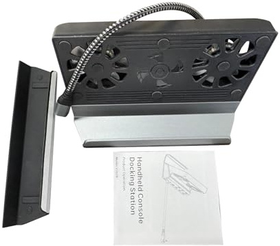Aolidsive 9 in 1 USB C Hub Dock with Dual Fans 4K 60Hz PD3.0 for Steam Deck ROG Ally Gaming Console