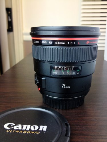 Canon EF 24mm f/1.4L USM Wide Angle Lens for Canon SLR Cameras
