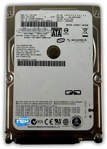 Fujitsu MHY2200BH Festplatte, 6,3 cm (2,5 Zoll), 200 GB, 5400 U/min, SATA, 8 MB Puffer