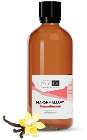 Freshskin Beauty LTD | 100ml Marshmallow Fragrance Oil - Candles, Bath Bombs, Soap Making, Reed Diffusers & Wax Melts - Cosmetic Grade - Vegan Friendly - A Rich, Complex, & Long Lasting Scent!