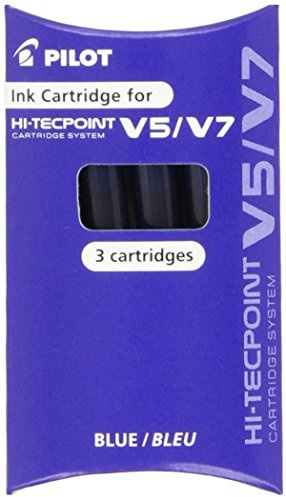 Pilot V5/V7 Cartridge Blue 1 Pack of 3 Cartridges