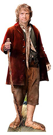 Star Cutouts SC666 The Hobbit Bilbo Baggins Cardboard Cutout – Lifesize Middle-earth Display from the Lord of the Rings Trilogy