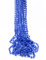 Mardi Gras Perlen, 84 cm, Blau, 12 Stück
