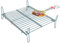 Algon | Parrilla Barbacoa 35x40 Acero Inoxidable Zincado Gris Metalizado con Cierre de Seguridad - Parrilla Ideal para Asar Carnes y Verduras Resistente y Duradera para Exterior