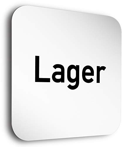 Türschilder24 Aluminium- Türschilder der Extraklasse! • Lager • In der Größe 150 x 150 mm • Besonderheit: unsichtbare 5mm Abstandhalter verleihen dem Türschild einen exklusiven schwebe Effekt