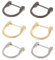 6 Stück Metall D-Ring,Schnallen mit D-Ring-Schraube,1.46 abnehmbare Tasche Strap Haken für Handtasche und Geldbörse(Gold, Silber, Nickel Schwarz)