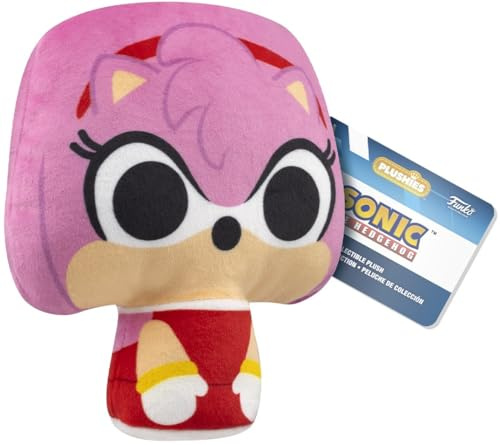 Funko POP Beanbag Plush: Sonic The Hedhehog - Amy | Gadget Ufficiale Videogiochi - Giocattolo da Collezione - Idea Regalo Compleanno per Fan e Collezionisti