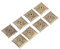 Fdit 100 pz Vintage Tappezzeria Chiodi Bronzo Metallo Etichette Mobili Divano Scarpa Porta Decorativa Borchie Tack(8#)