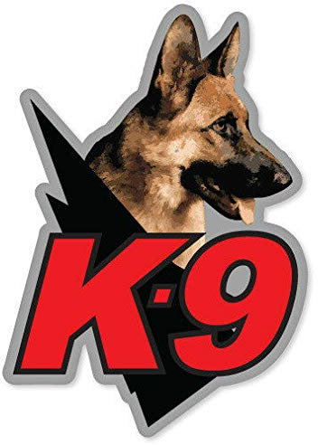 12cm! Klebe-Folie Wetterfest Made-IN-Germany K9 Unit Police Guard Dog car K855 UV&Waschanlagenfest Auto-Aufkleber Sticker Decal