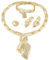 ZXCM Mode African Dubai Gold Schmuck Nigerianer Kristall Halskette Hoop Ohrringe Frauen Italienisch Braut Schmuck Sets Hochzeitszubehör