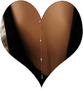 Sttiafay strass dos collier pour mariage nuptiale or toile de fond Y-collier longue chaîne dos collier bijoux pour femmes