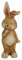 Trend Line Deko Hase Terracotta 31 x 13 cm braun Osterdeko Hasendeko wetterfest