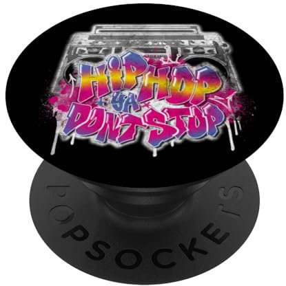 Hip Hop Ya Don't Stop - Old School 80s 90s Boombox PopSockets Klebender PopGrip