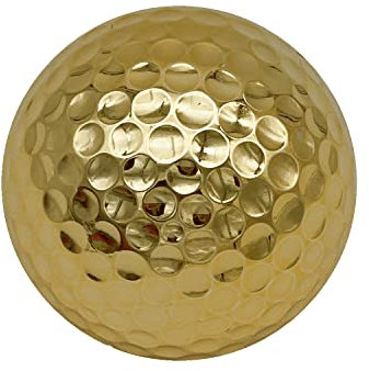 Aolowewin Goldener Golfball, 3 Schichten Übungs-Golfball zum Spielen (3er Set)