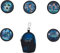 Beckmann, Mini Rucksack mit Buttons Magic League, Klettverschluss, Grundschule, 1. Klasse Zubehör, Black