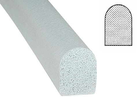 Moosgummidichtung, Stahlzargendichtung, Türdichtung, Ersatzdichtung, MD 1502, Breite:12mm, Höhe:17mm zum einstecken (10 Meter)