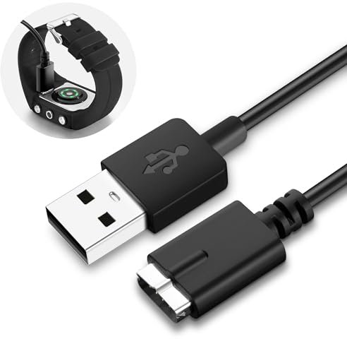 Chargeur compatible avec Polar M430 Câble USB 100cm remplacement de l'adaptateur de charge - Accessoires pour montres GPS Câble de charge USB 3,3ft