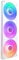 NZXT F360 RGB Core - 360mm Single-Frame Fan Unit with 3 x 120mm RGB Fans - Speed & Lighting Control - High Static Pressure & Airflow - Fluid Dynamic Bearings - 8 aRGB LEDs Per Fan - White