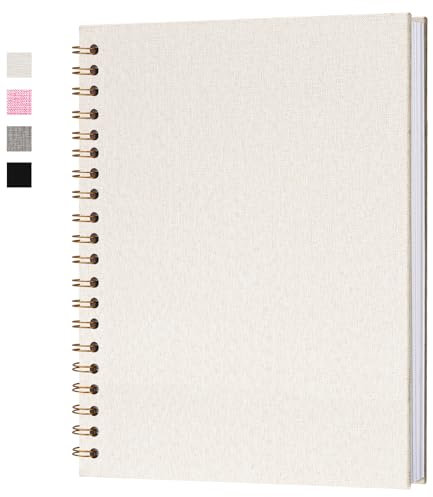 Hiwhy Fotoalbum zum Selbstgestalten 28x20,5 cm Scrapbook Fotobuch Weiße Seiten 40 Blätter, Beige