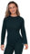 DANISH ENDURANCE Camiseta de Manga Larga de Lana Merino para Mujer, Ropa Interior Térmica Premium, Verde Oscuro, S
