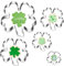 Lot de 5 Emporte-Pièces en Forme de Trèfle à Quatre Feuilles, Emporte-Pièces en Acier Inoxydable, Emporte-Pièces Patisserie Trèfle à Quatre Feuilles, Cookie Cutters pour la Cuisson