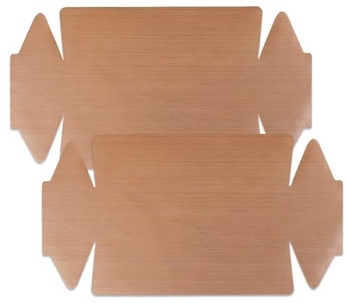 Lot de 2 Papier cuisson réutilisable,Feuille de cuisson anti-adhésive de qualité supérieure,Résistant à la chaleur pour la cuisson au four et à la poêle,Passe au lave vaisselle