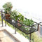 MBBTAG Pot Plante Garde Corps, Support de Plante Suspendu pour Balcon, Crochet réglable, jardinieres Exterieur Balcon, Support Jardiniere Balcon, pour Garde-Corps de clôture de Balcon(100x25x12cm)