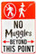 DiiliHiiri Poster, lustiges Muggel-Schild, 30 x 20 cm, lustiges Geschenk für Harry-Potter-Fans, Dekoration mit magischem Thema, Schild Humor (2635-273)
