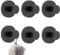 Saugnapf Haken, 6 Stück Saughaken Belastbar 10 kg Ohne Bohren, Saughaken Extra Stark Handtuchhalter Saugnapf für Badezimmer Küche Fenster Glas Glatte Wand (Schwarz)