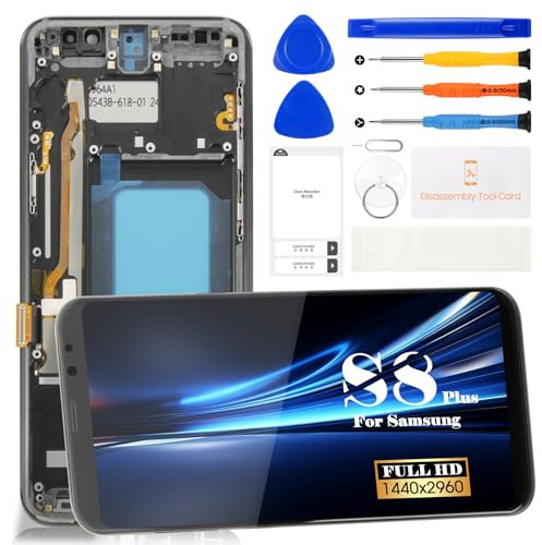 Incell Écran tactile LCD de rechange avec cadre pour Samsung Galaxy S8 Plus SM-G955F SM-G955U Noir