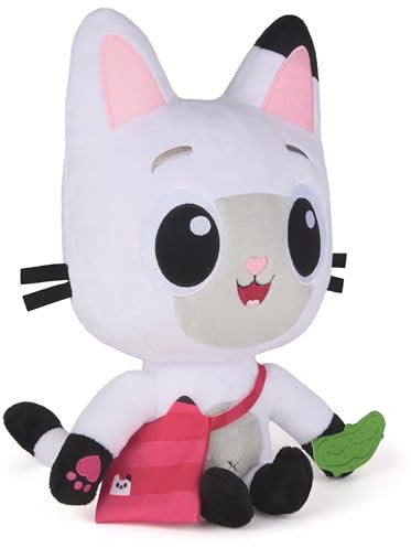Gabby et la Maison Magique Le Film - Gabby Dollhouse - Peluche à Fonction Pandy Pattes 30 Cm avec Sons - Peluche Chat - Dessin Animé Jouet Maison De Poupée - Jouet Enfant 3 Ans Et +