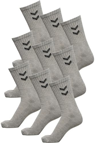 hummel Unisex Basic Socken 9 Paar Grau 36/40