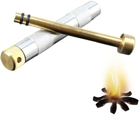 Feuerkolben - Feuerkolbenanzünder aus Metall, adiabatische Kompression Notfeuerrohr | Überlebensausrüstung und -ausrüstung, Lagerfeueranzünder, Überlebenswerkzeug für Lagerfeuer, B-Ofen
