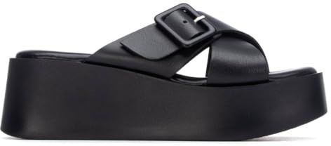 REFRESH - Sandalen Damen Schwarz - Bequeme und vielseitige Schuhe - Casual Mode - Modell 17512102 (Größe 39)