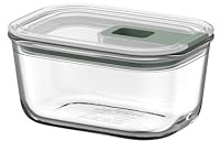 Mepal - Glasbehälter mit deckel EasyClip - Schüssel mit Deckel und Schiebeverschluss - Meal prep boxen - Geeignet für Mikrowelle, Dampfgarer und Ofen - Luftdicht - 450 ml - Nordic sage