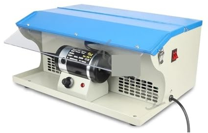 Schleif- und Poliermaschine, Poliermaschine mit Staubsammler, Doppelschleifmaschine, for Gold, Silber, Schmuck und Uhren für Schmuck, Metall und Holz