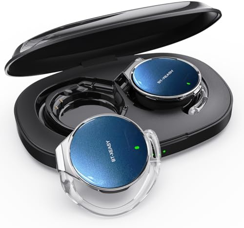 On Ear Headphones Bluetooth 5.4, Noise Cancelling Open Ear Headphones Wireless, Water-Drop Shaped Clip On Sport Headset Bluetooth with 4 Microphone, Comfort Fit Earphones with Long Battery Life
