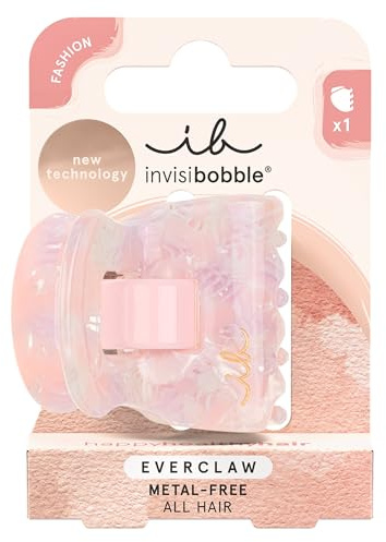 invisibobble Haarklammer Damen Klein Lila – Haarspange transluzent metallfrei elegant – Everclaw Lavender Haze Claw Clip – Hair Claws feines dünnes Haar haarschonender Haarschmuck Größe S