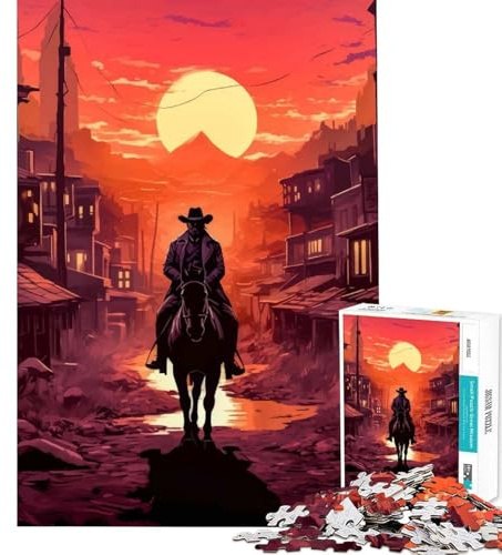 1000 Piece Jigsaws for Teenagers Arthur Red Dead Redemption for Educational Game Challenge Toy Relax Games Presents for Women Great Gifts (Size 75x50cm)