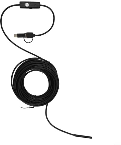 Telecamera di ispezione periscopio HD, obiettivo 5,5 mm con interfaccia 3 in 1, IP67, impermeabile, per smartphone Android e PC Windows (A-10M)